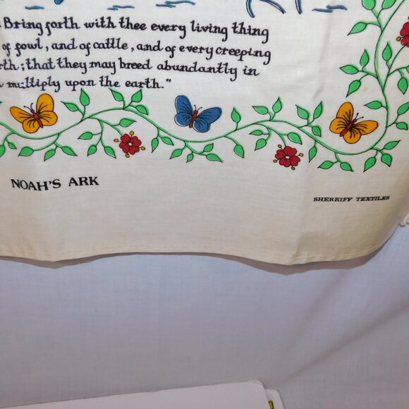 VTG Sherriff Textiles UK Noahs Ark Carla Steen PVC Cotton Butchers BBQ Apron - Picture 9 of 10